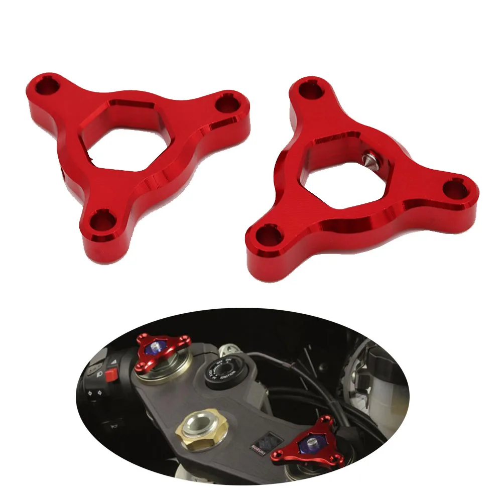 

Motorcycle parts Fork Preload Adjusters For Kawasaki ZX10R ZX 10R 2004 - 2010 14mm for Suzuki GSXR 1000 2001 - 2008 Red