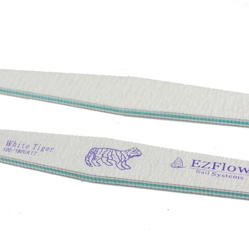 

Free Shipping 25pcs Ezflow Professional Nail Files Buffer Buffing Grit Sandpaper 100/180 Nail Tools