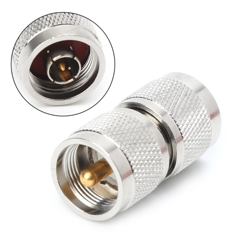 

RF Coaxial UHF PL259 Male to UHF PL-259 Male Plug Adapter Connector