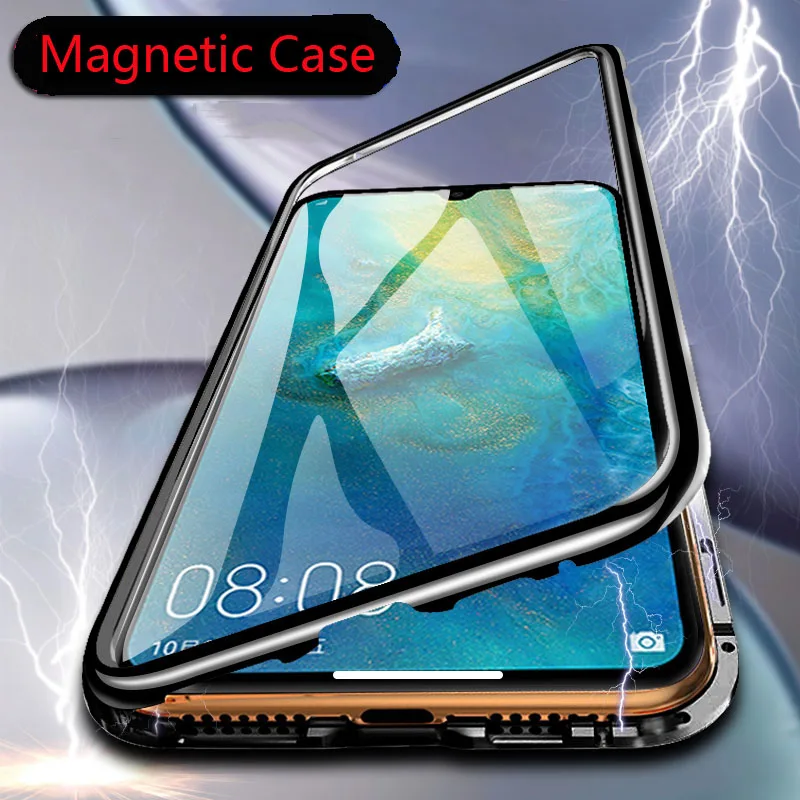 Магнитный металлический чехол для huawei P30 P20 Mate 10 20 Pro lite Nova 3 4 5 honor 8X10 Y7 Y9 P smart 2019| |