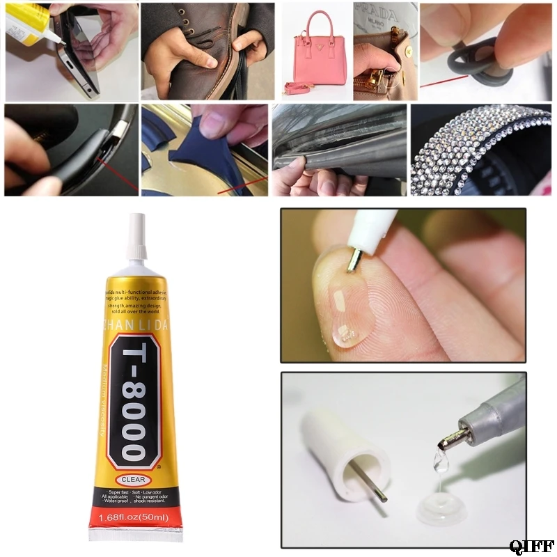 

T8000 Multi purpose Adhesive glass touch screen LCD panel frame fixing glue 50ml Mar28