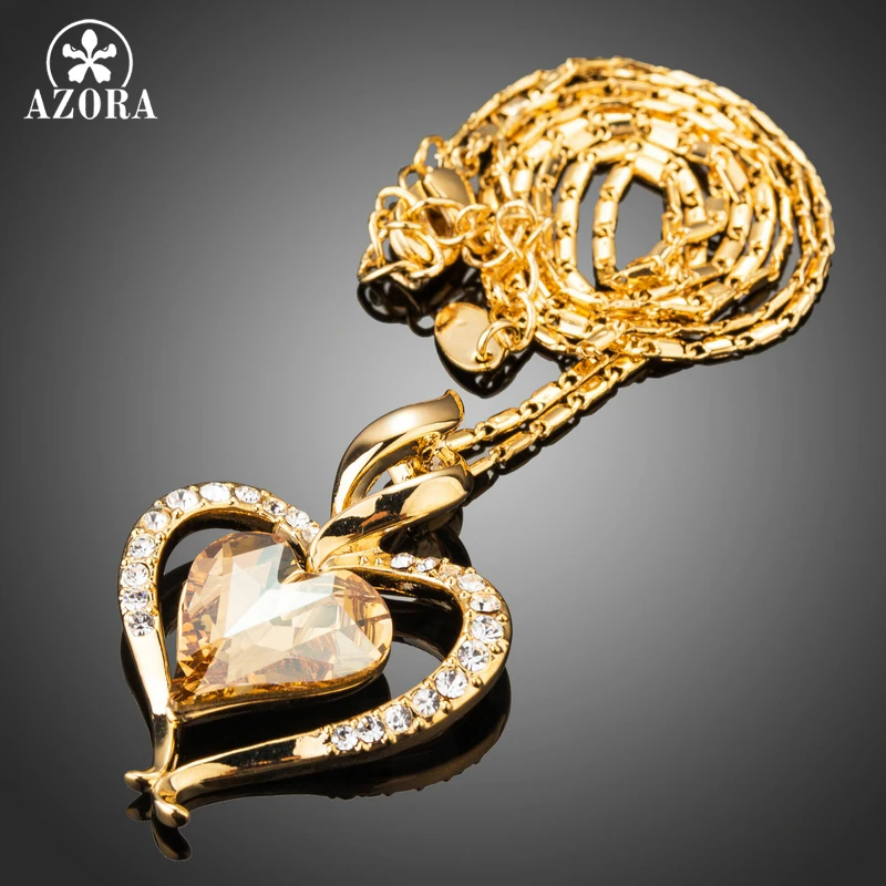 Цепочка с подвеской в виде сердца золотистого цвета|heart pendant necklace|necklace apendant necklace |