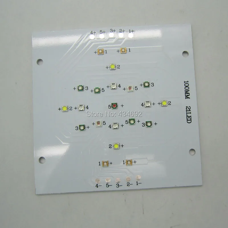 5 Канал 21 Светодиодов Cree XPE XTE XPG2+ Semileds UV УФ привело 395NM 415NM+ Epileds 660NM Led Коралл Растет привело Moudle Излучатель Лампы Свет Для Морских XR30W Pro Аквариум Led свет