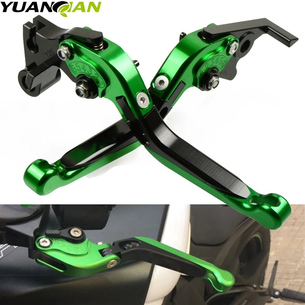 CNC Long Adjustable Brake Clutch Lever For Kawasaki NINJA 650R/ER 6F/ER