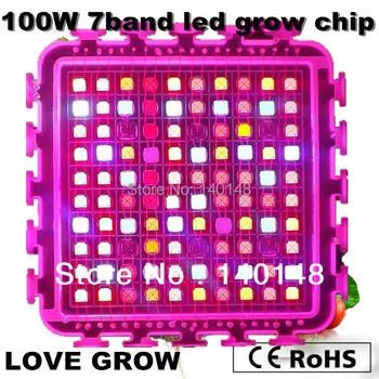 

Revolution ! original Taiwan Epileds chip 100w full spectrum 7 band growth and flowering led grow light chip ,Free shipping