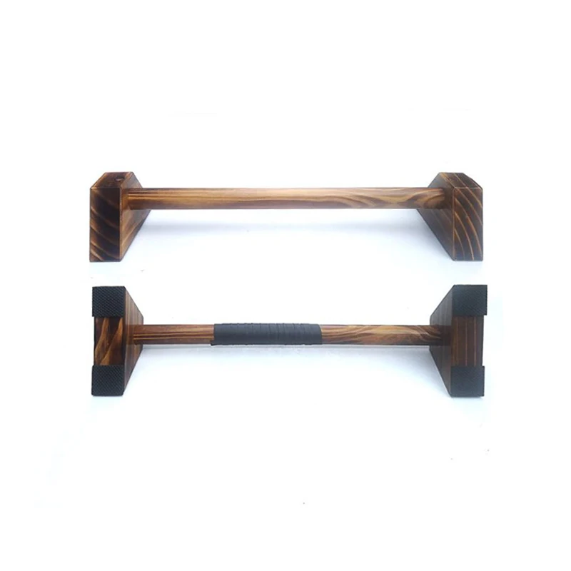Carbonized Wood Stand-Up Push-Ups Solid Wood Household Handstand Wooden Fitness Strong And Handsome Equipment
