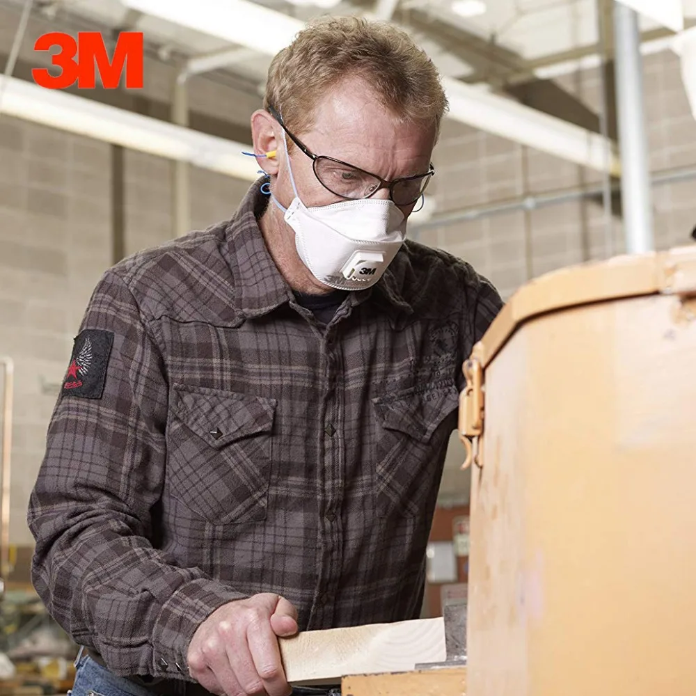 

3M 9211 Particulate Respirator N95, Flat Fold Disposable, Exhalation Valve Dust Mask Anti-fog and Anti-microparticle Anti-PM2.5