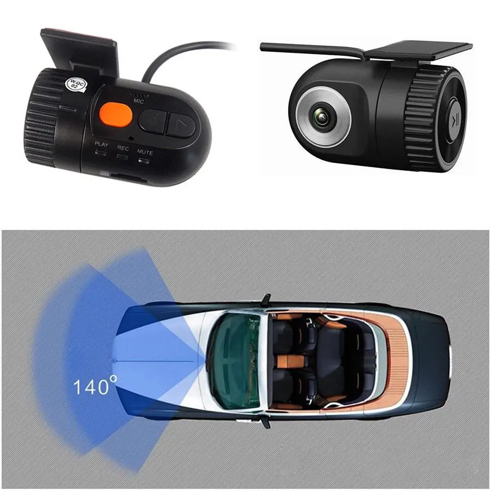 Goedkoop Dash Cam Camcorder Auto Focus Bewegingsdetectie Camera Nachtzicht G Sensor Verborgen 360 graden HD Mini Auto DVR video Recorder