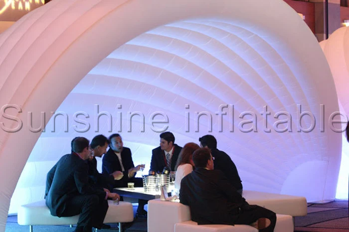 

Colorful portable outdoor party inflatable lounge tent with led light