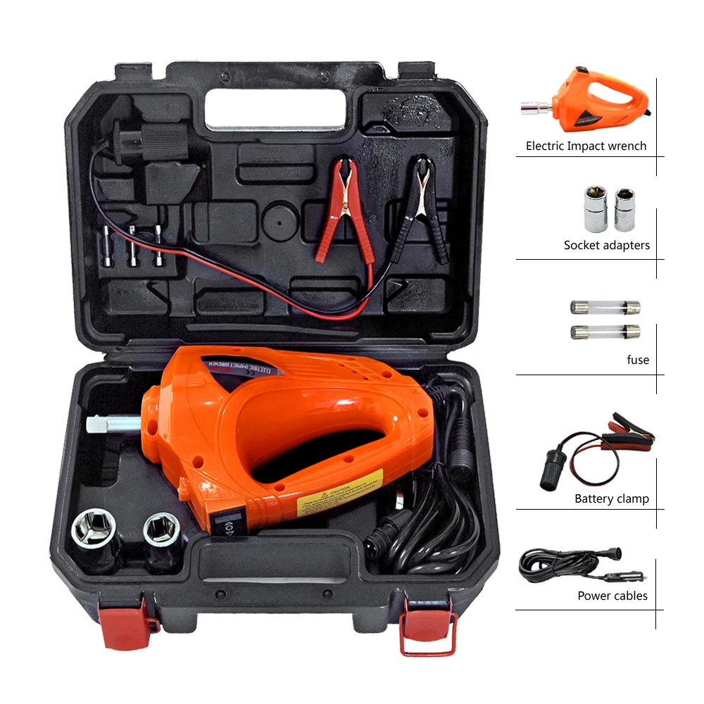 Car Impact Wrench Socket Wrench Cordless Electric 12V  (2)
