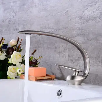 

new bath Basin Faucet Brass Chrome Faucet Brush Nickel Sink Mixer Tap Vanity Hot Cold Water Bathroom Faucets