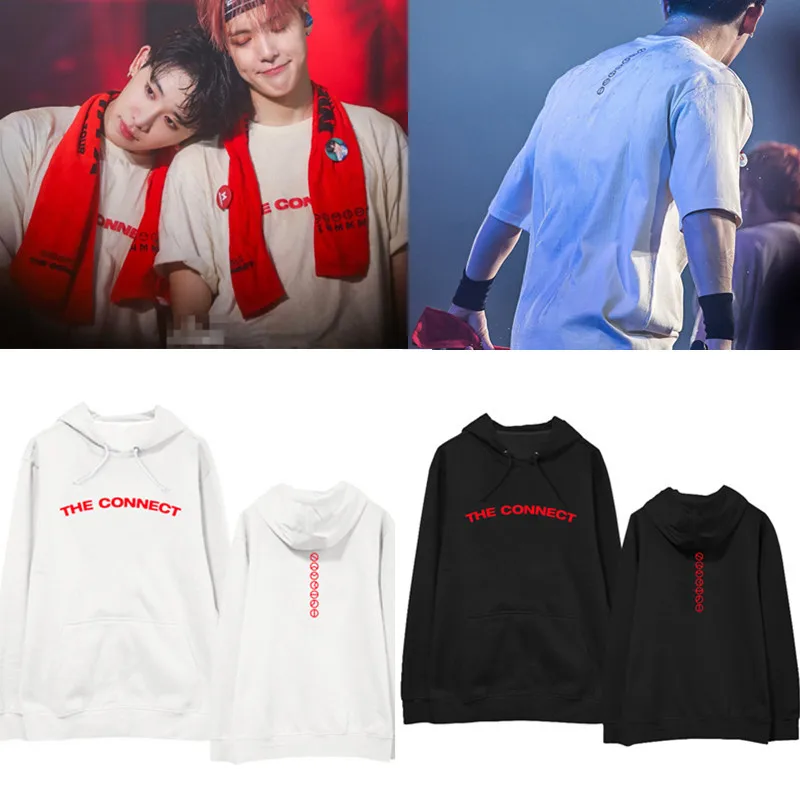 

2018 new kpop Monsta X THE CONNECT concert Same paragraph hoodie