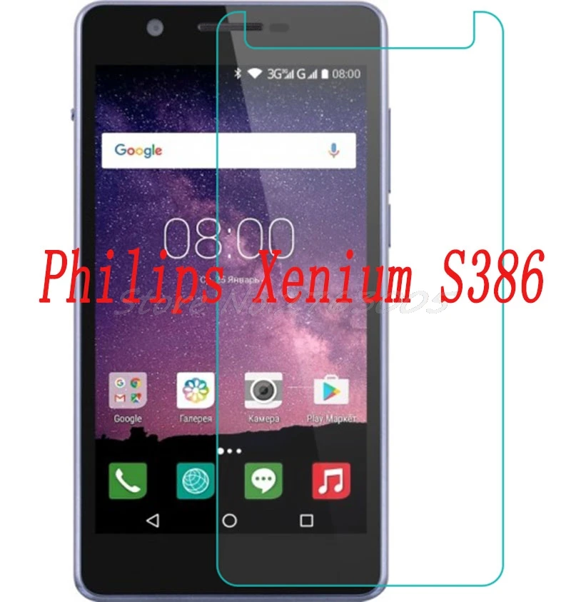 

2PCS NEW Screen Protector phone For Philips Xenium S386 Tempered Glass SmartPhone Film Protective Cover