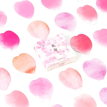 

Creative Pink Petal Decorative Diy Diary Stickers Kawaii Scrapbooking Sticky Stationery Escolar School Supplies 45 PCS/box