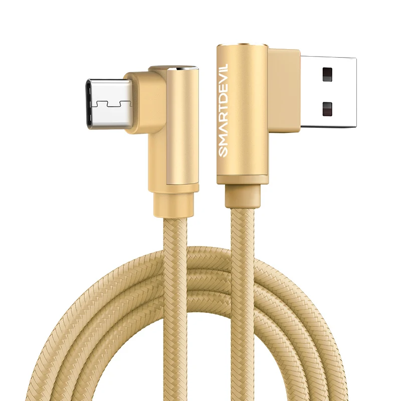 

SmartDevil USB TypeC Cable Fast Charging USB C Cable for Samsung Galaxy S9 8 Oneplus6 Nylon Braided Data Sync Type-C Phone Cable