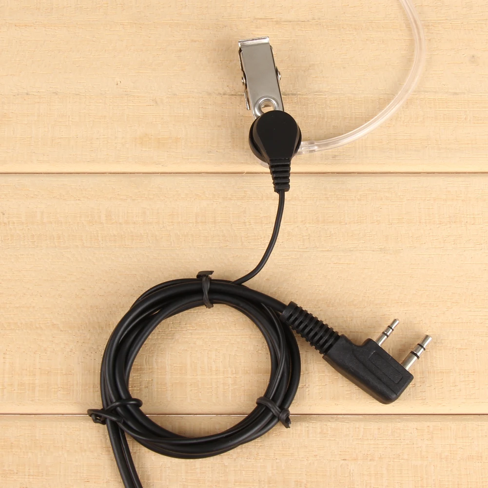 2 Pin Акустическая трубка гарнитура PTT MIC In ear иди и болтай Walkie Talkie Динамик гарнитуры