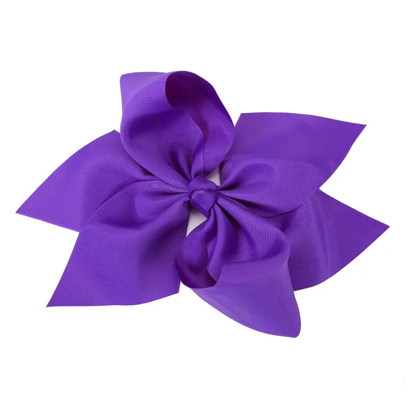 10 дюймов Горячая детская девочка Новорожденные Девочки младшего возраста большая Шпилька-бант головные уборы заколки для волос аксессуары для головы заколки - Цвет: Purple