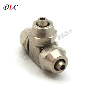 

Copper nickel Plating 4*6mm Three Way Trachea Pipe Fitting Connector Joint