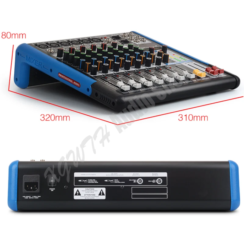 Sound Mixing Console with Bluetooth Record +48V
