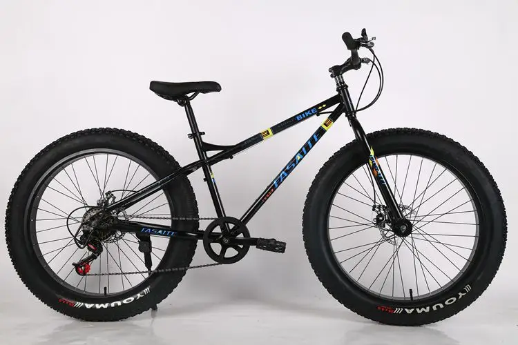 Cheap New X-Front brand carbon steel frame Snowmobile 4.0 fat wide Tire 7/21/24/27 Speed downhill mountain Beach Bike MTB bicycle 14