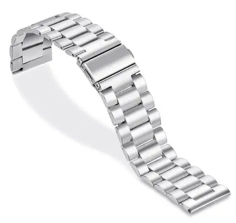 Металлический браслет для Huami Amazfit ремешок Bip ремешок для часов amazfit Stratos 2 Pace GTR 47 мм 42 мм ремешок для часов из нержавеющей стали