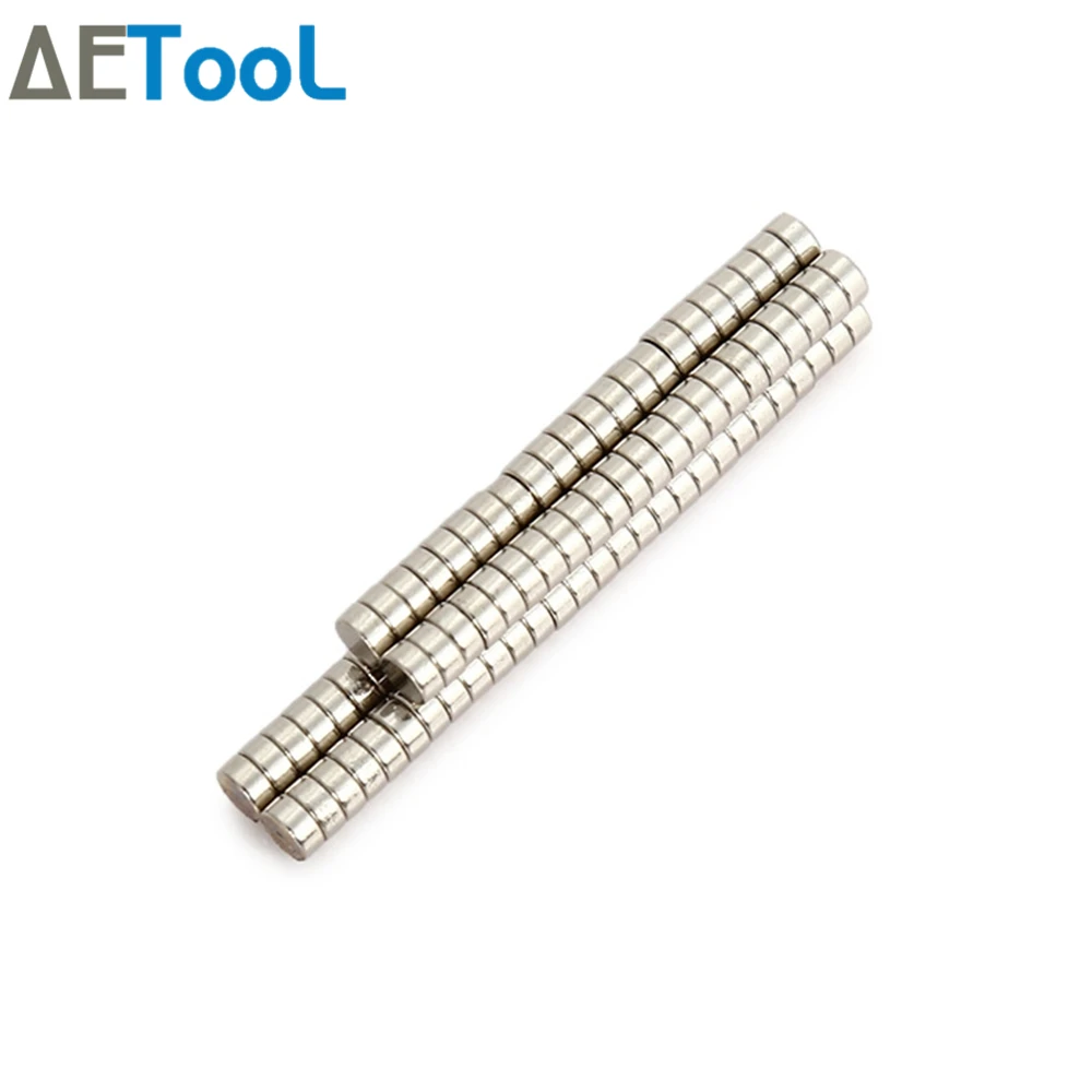 Aecool Новый 30/50/100 шт диаметр 4 мм x 1 N52 NdFeB небольшой круглый неодимовый диск магниты