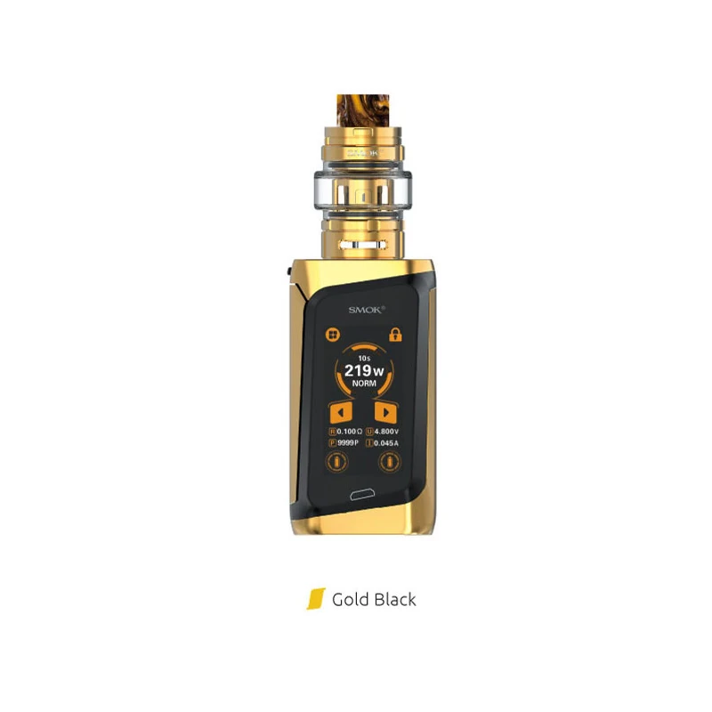 SMOK Morph комплект 219 Вт Morph Box MOD 6 мл TF бак 1,9 дюймов сенсорный экран электронные сигареты Vape с TF баком BF-Mesh катушка - Цвет: Gold Black