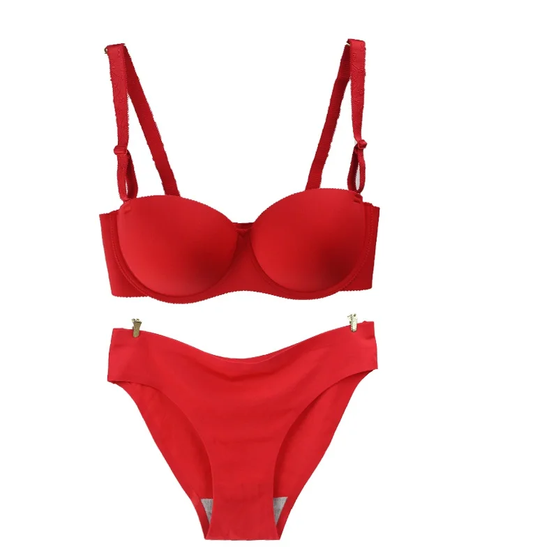 Cup A B Sexy Ladies Bra Set Solid Simple Seamless Style 2017 New Arrive High Quality Ladies Elegant Sexy Lingerie Cup A B Sexy Ladies Bra Set Solid Simple Seamless Style 2017 New Arrive High Quality Ladies Elegant Sexy Lingerie