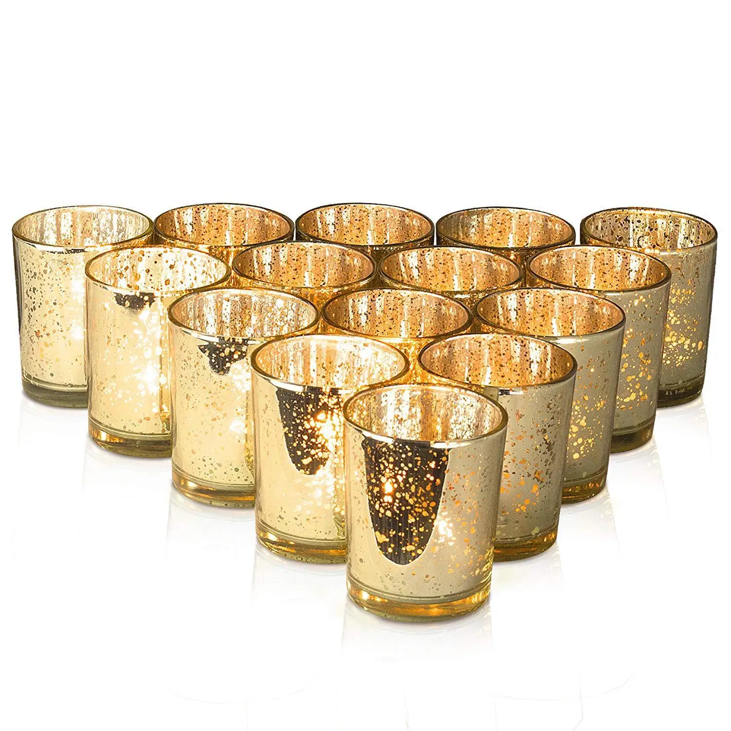 

12 pcs ins living room Candle stick decoration creative spot gold decorative glass wedding Candlestick cup candle jar making