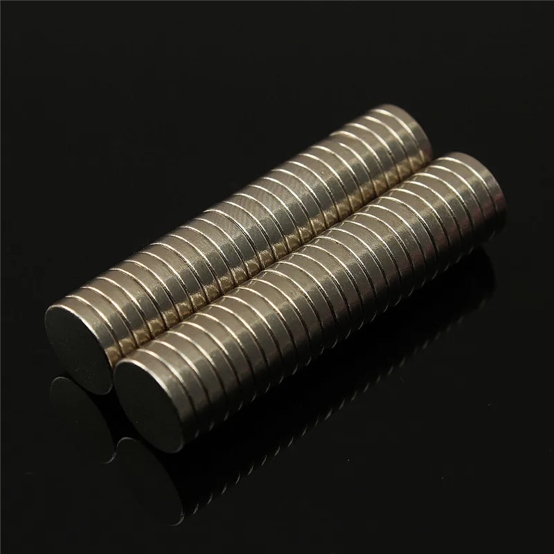 100pcs Dia.10mm x 2mm N35 Round Bulk NdFeB Neodymium Disc Rare