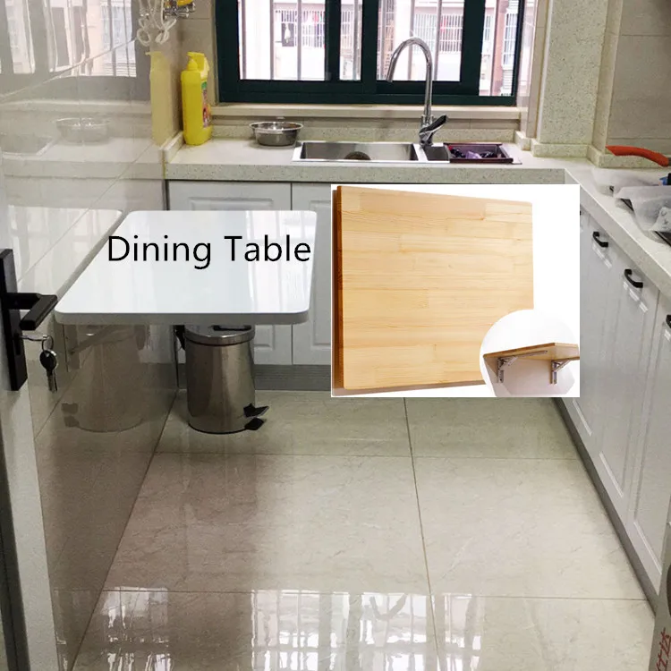 Складной обеденный стол без краски, экологически чистый компьютерный стол из цельного дерева, кухонный стол, столовая мебель, кухонный дизайн