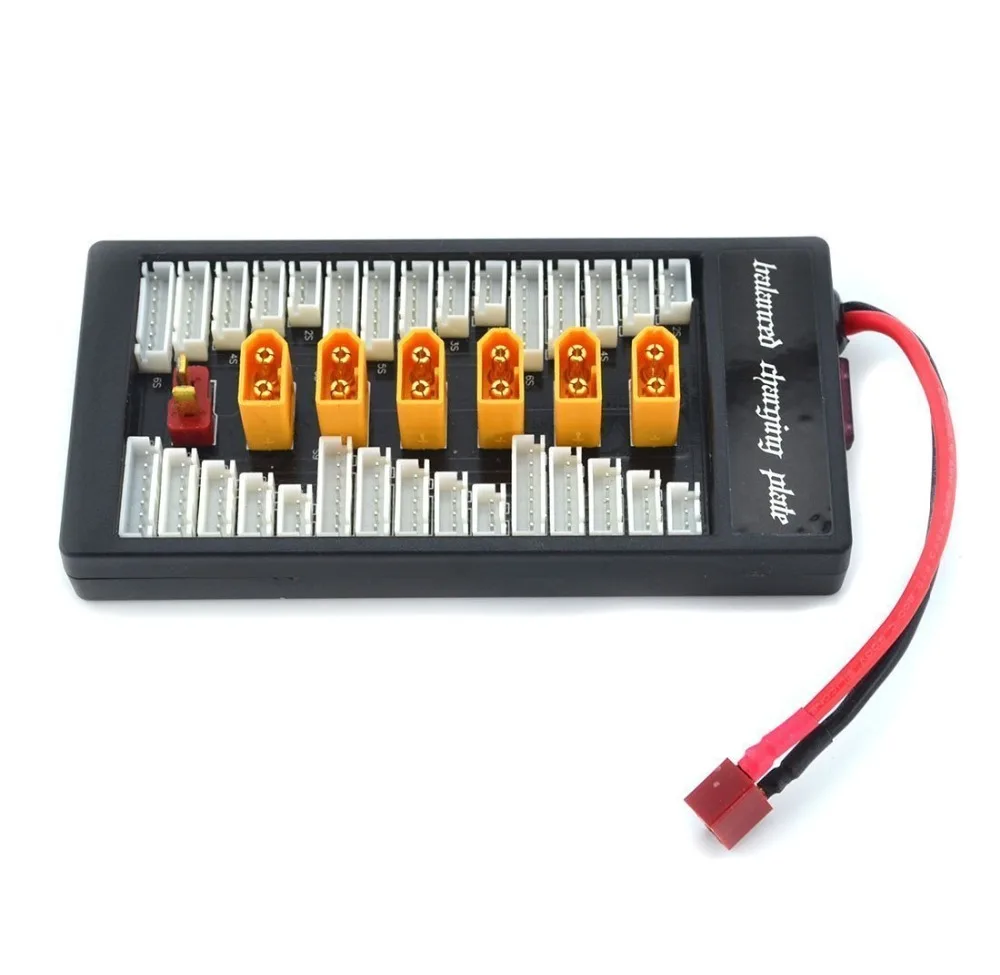 Xt60 Lipo Parallel Charging Board Parallel 6 Batteries Charger Plate