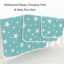 Водонепроницаемая Узорчатая пеленка 50x70 см, пеленка для новорожденных, пеленальный коврик для пеленания, многоцветный моющийся коврик для ухода за мочой, Muda Fraldas коврик для мочи