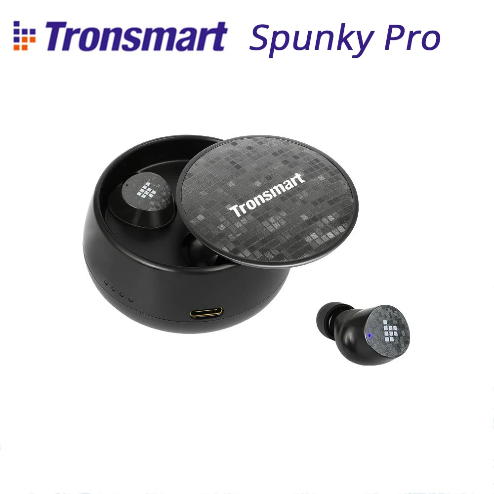 НОВЕЙШИЕ Наушники Tronsmart Spunky Pro TWS Bluetooth 5,0, беспроводные наушники IPX5, водонепроницаемая гарнитура, голосовой помощник, глубокий бас