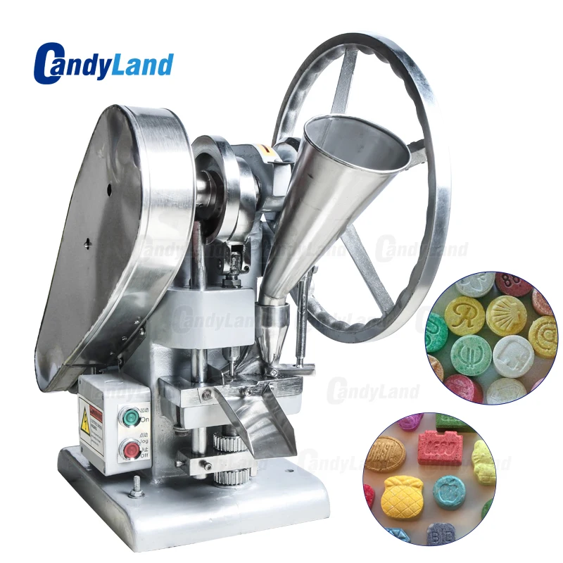 

CandyLand TDP1.5 Single Tablet Punch Die Press Machine Sugar Press Machine Candy Stamping Making Pressing Mold Making Machine