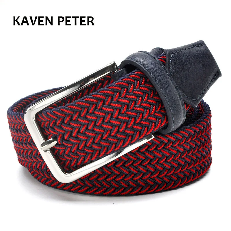 Ремень эластичный мужской 1 3/8 дюйма из текстиля и кожи|belt loop|belt leggingsbelted cow belts |