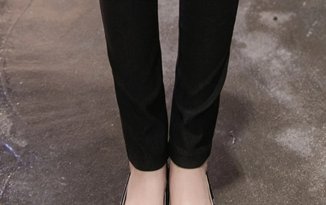 2018 новая высокая талия на осень-зиму женщин Леггинсы для женщин Пряжка Сельма карман стрейч женские узкие брюки сплошной цвет