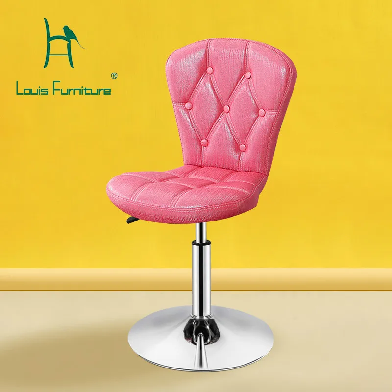 

Louis Fashion Bar Chairs Living Room Modern Lifting and Lowering Stool Simple European Style