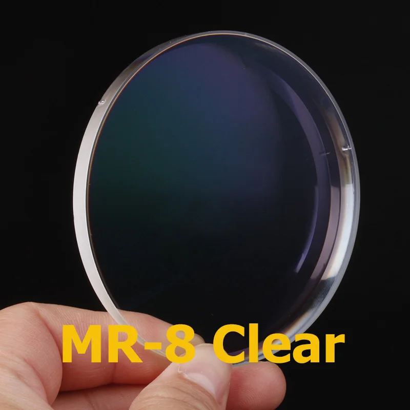 Prescription Single Vision Lenses Anti Blue Ray Photochromic Myopia Eyeglasses Lens MR-8 Rimless Glasses Optical Lenses BOER