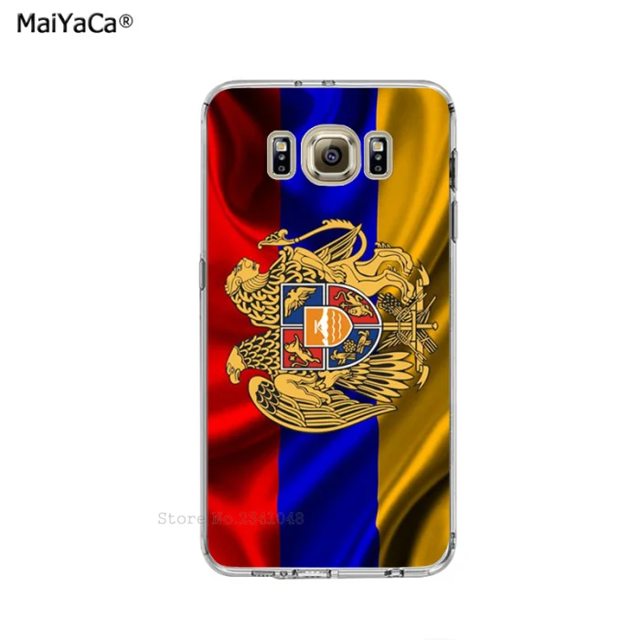 B5730 Armenia Россия лента с флагом мягкий tpuclear Прозрачный чехол для телефона samsung s6 edge plus s7 edge s8 s9 s10 plus lite e note9 - Цвет: B5730