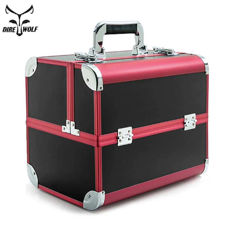 Portable Professional Cosmetic Bag Suitcases For Cosmetics Large Portable Professional Cosmetic Bag Suitcases For Cosmetics Large Capacity Women Travel Makeup Bags Box Manicure Cosmetology