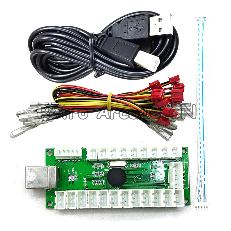 1 set Zero Delay LED USB PC Encoder for Arcade LED Button 5 pin