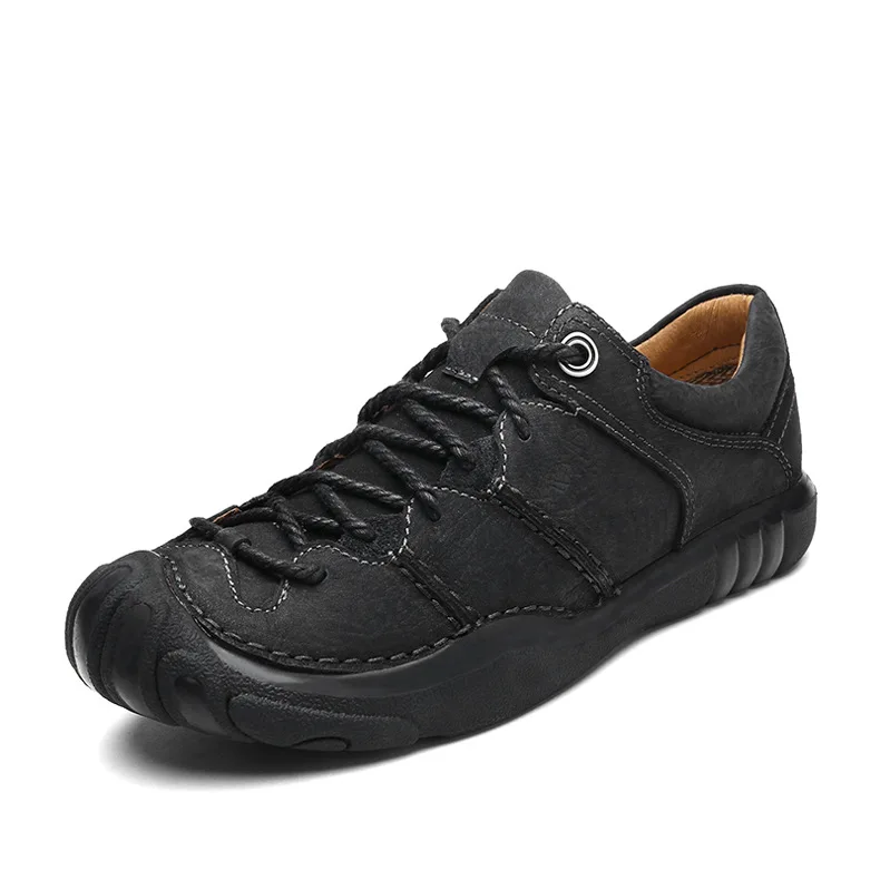 

2019 New Genuine Leather Men Shoes Comfortable Casual Shoes Men Fashion Breathable Flats Men Trainers Sneakers Zapatos Hombre