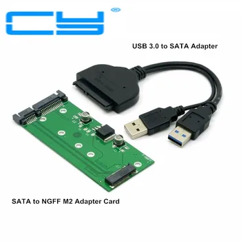 

1set USB 3.0 USB3.0 to SATA 2.5" Hard Disk to M.2 NGFF PCI-E PCIE PCI Express 2 Lane SSD for E431 E531 X240 Y410P Y510