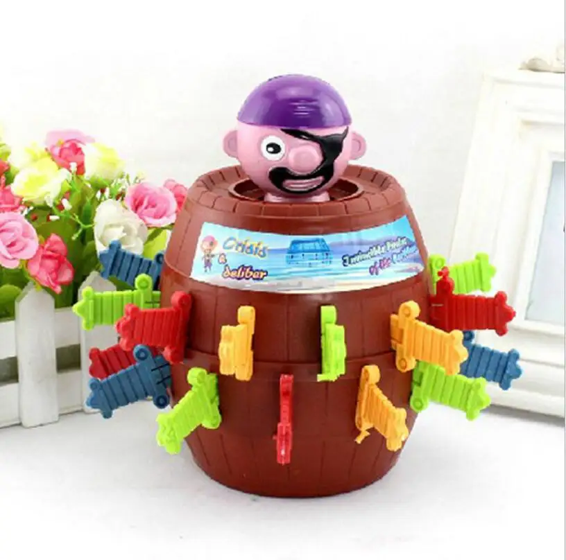 

Big Size Children Funny Novelty 24 Swords Funny Novelty Kids Children Funny Lucky Game Gadget Jokes Tricky Pirate Barrel Game