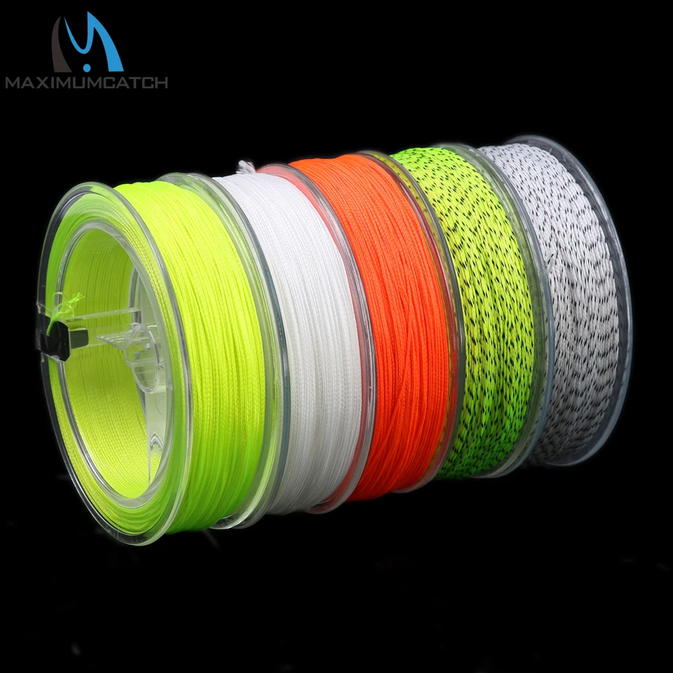 Maximumcatch бэк-Fly Line 50/100/300 метров 20/30LB двойной Цвет опорная линия плетеная летящая леска