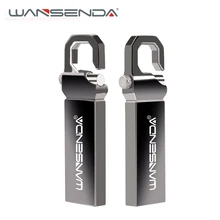 Металлические USB флеш-накопители Wansenda из нержавеющей стали, флеш-накопители, флеш-накопители u-образной формы, 32 ГБ, 16 ГБ, 8 ГБ, 4 Гб, USB 2,0, флеш-накопитель