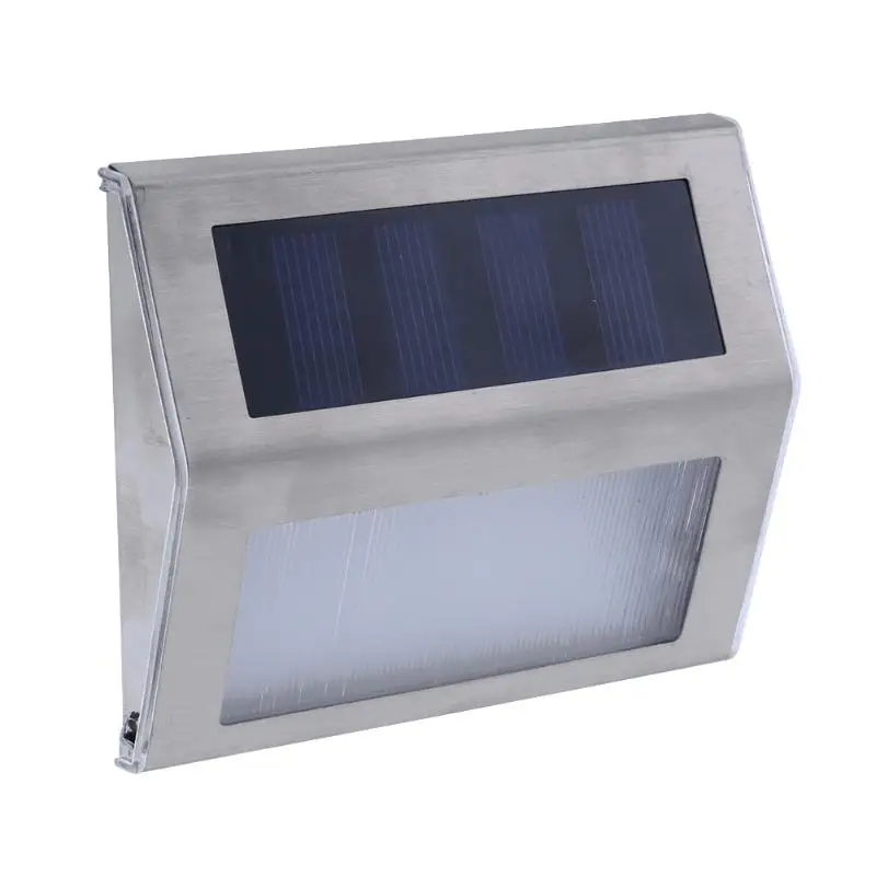 

3 LED Mini Solar Lights High Brightness Solar Power Lamps Outdoor Garden Wall Corner Light White