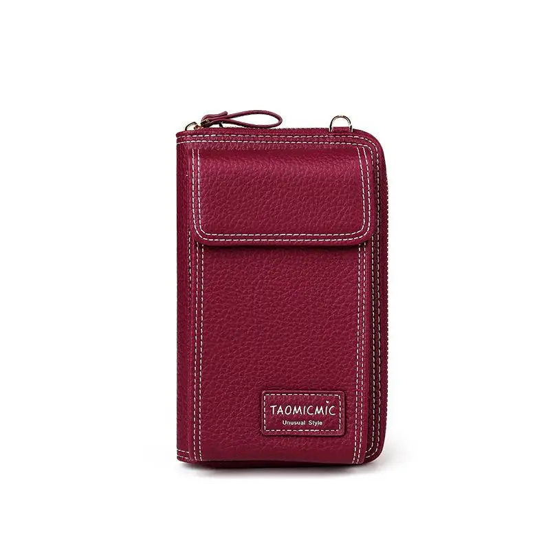 Новинка, модные мини женские сумки через плечо из искусственной кожи, сумка через плечо для телефона, брендовый женский дизайнерский кошелек, клатч, женская сумка-мессенджер - Цвет: Wine Red