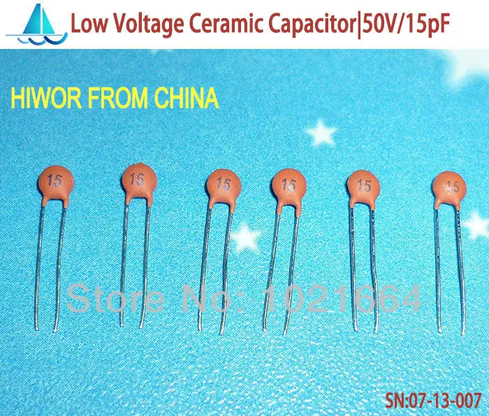 007 50v 15pf 10%